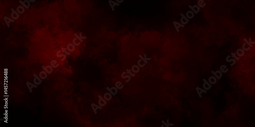 Dark red powder explosion cloud on black background. Abstract red and black grunge texture smoke. smoke fog misty texture overlay on dark black. paranormal red mystic smoke, clouds for movie.