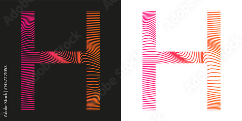 Original unusual, fun, colorful alphabet. Vector illustration.