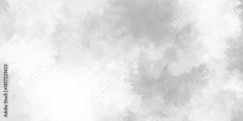 White, gray grunge wall and smoke, cloud texture. white marble texture. gray smoke and fog design texture overlays. hand painted vector on watercolor texture. white paper texture and wall background.