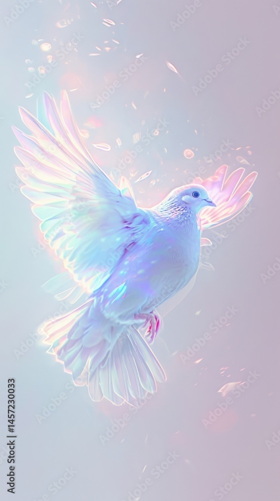 Fototapeta premium Dove animal bird fragility.