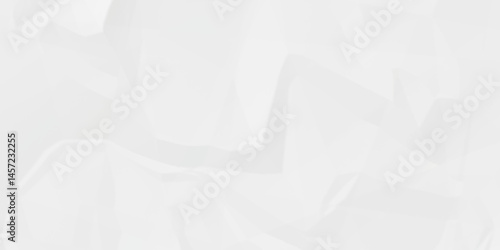 White crumpled and creased paper texture. Grunge paper texture and wrinkled paper poster background.