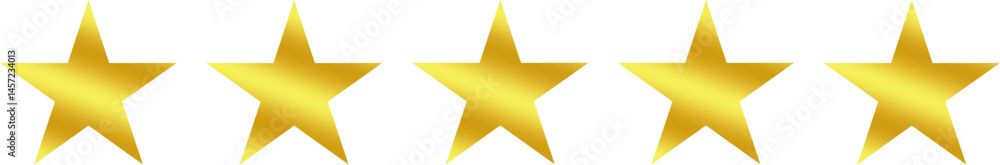 5 gold stars - best rating, review
