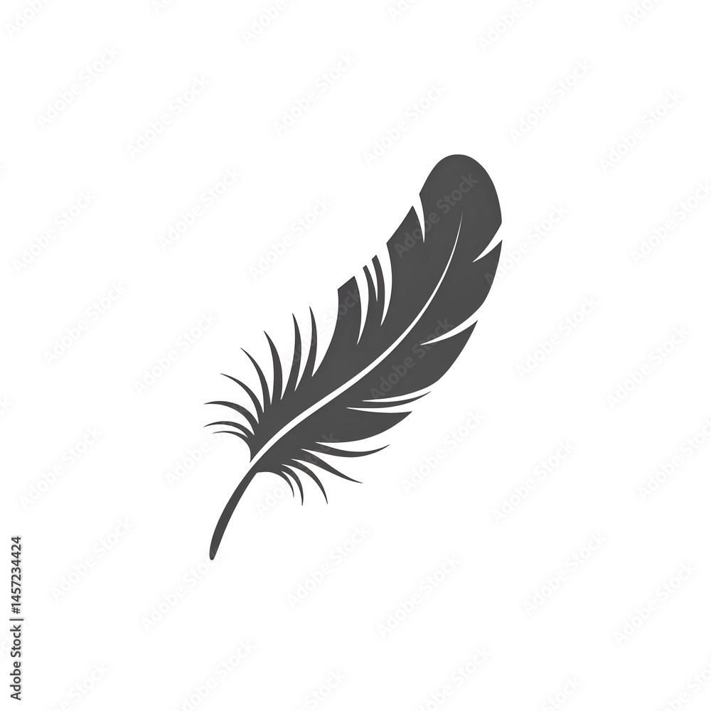 Obraz premium feather isolated on white background