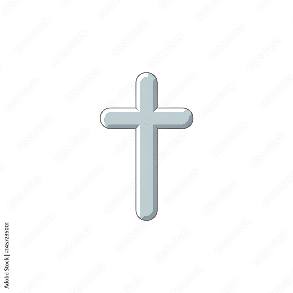 cross on white cross on white