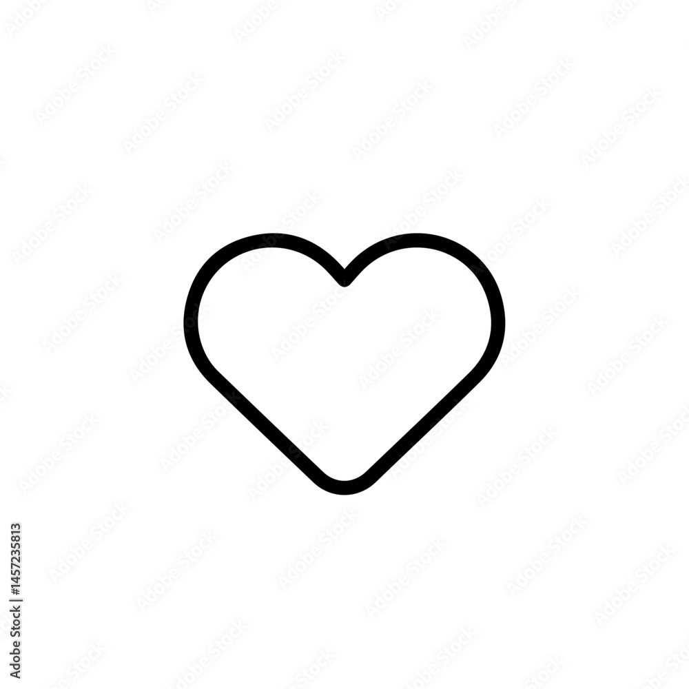Simple heart icon design. Classic heart symbol perfect for social media posts and websites. This clean heart image is ideal for expressing love and affection in online communication. This simple hea Simple heart icon design. Classic heart symbol perfect for social media posts and websites. This clean heart image is ideal for expressing love and affection in online communication. This simple hea