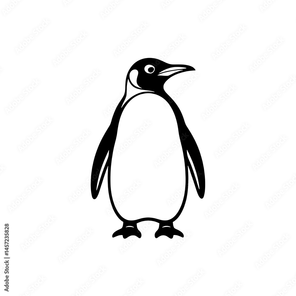 Fototapeta premium penguin on white background