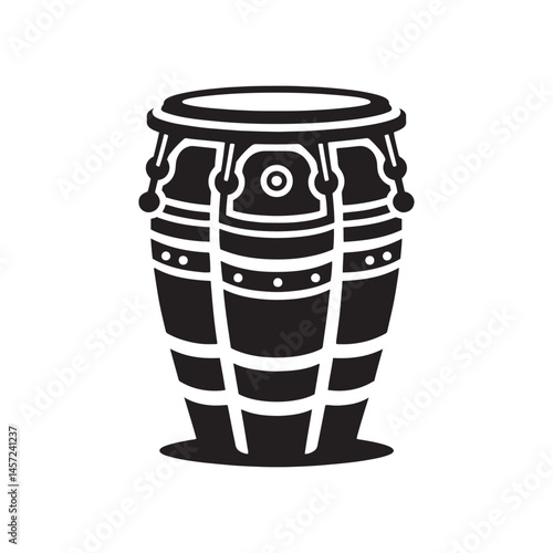 Tropical Beats: A Dynamic Collection of Conga Vector Silhouettes Celebrating the Iconic Shape, Vibrant Rhythms, and Cultural Energy of This Timeless Hand Drum Instrument.

