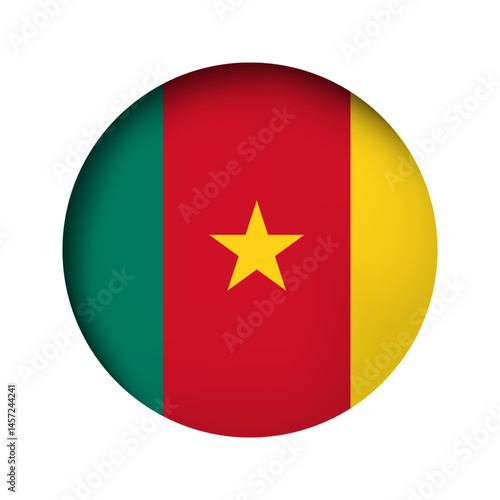 Round Cameroon national flag highlight icon sticker Free Download Round Cameroon national flag highlight icon sticker - GFXLoad