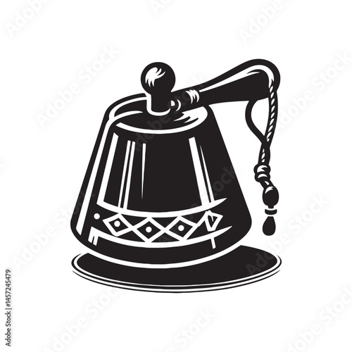 Percussive Charm: A Distinctive Collection of Cowbell Vector Silhouettes Showcasing the Bold Shape, Sharp Tone, and Rhythmic Importance of This Classic Percussion Instrument.
