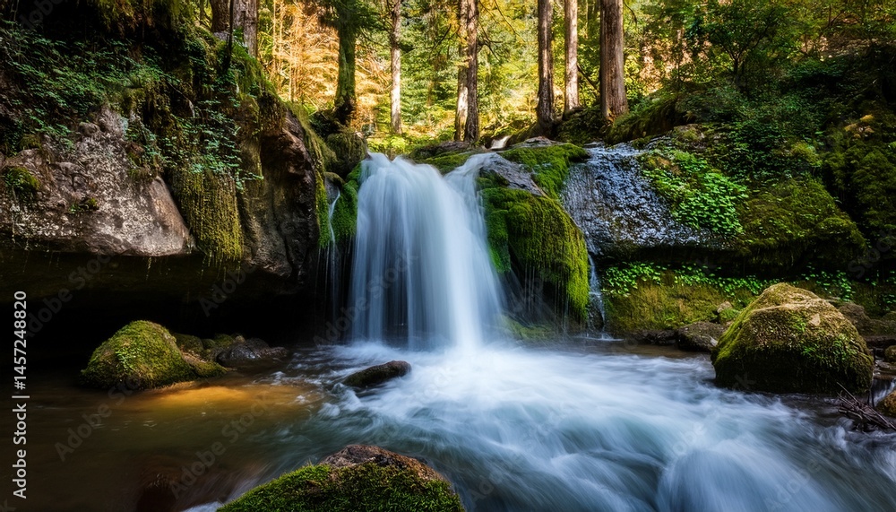 waterfall in the woods waterfall in the woods