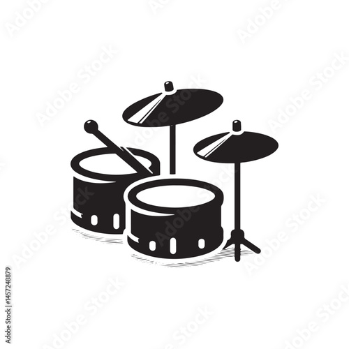 Crashing Accents: A Stunning Collection of Cymbals Vector Silhouettes Capturing the Iconic Shape, Metallic Resonance, and Dynamic Energy of This Essential Percussion Instrument.

