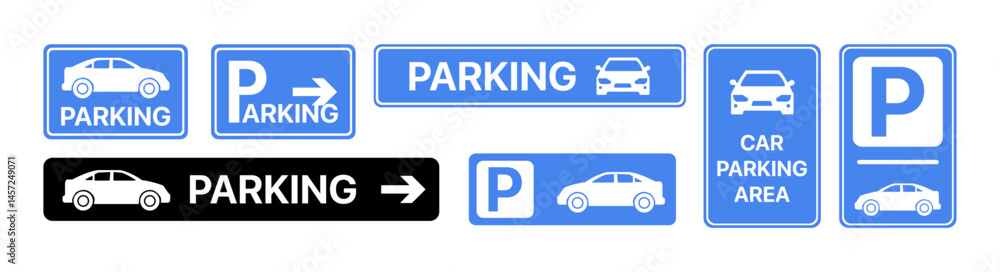Vector icon set of car parking symbols, including parking spots, signs, and vehicles. Ideal for maps, apps, navigation, transport UI, and urban planning visuals. Transparent background. Vector icon set of car parking symbols, including parking spots, signs, and vehicles. Ideal for maps, apps, navigation, transport UI, and urban planning visuals. Transparent background.