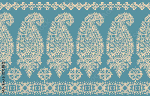 Ethnic Motifs Ikat floral paisley embroidery floral. ikat Saree Sarong oriental pattern traditional.Ikat embroidery style abstract embroidery design for texture,fabric,clothing,wrapping,decoration