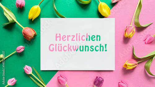 Greeting card with text 
