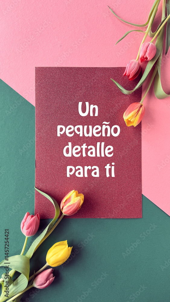 Greeting card with text