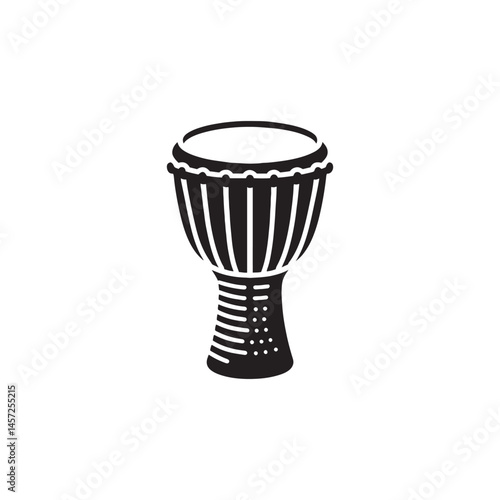 Rhythmic Heritage: A Vibrant Collection of Djembe Vector Silhouettes Showcasing the Iconic Shape, Powerful Beats, and Cultural Significance of This Traditional African Drum.
