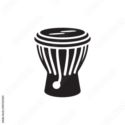 Rhythmic Heritage: A Vibrant Collection of Djembe Vector Silhouettes Showcasing the Iconic Shape, Powerful Beats, and Cultural Significance of This Traditional African Drum.
