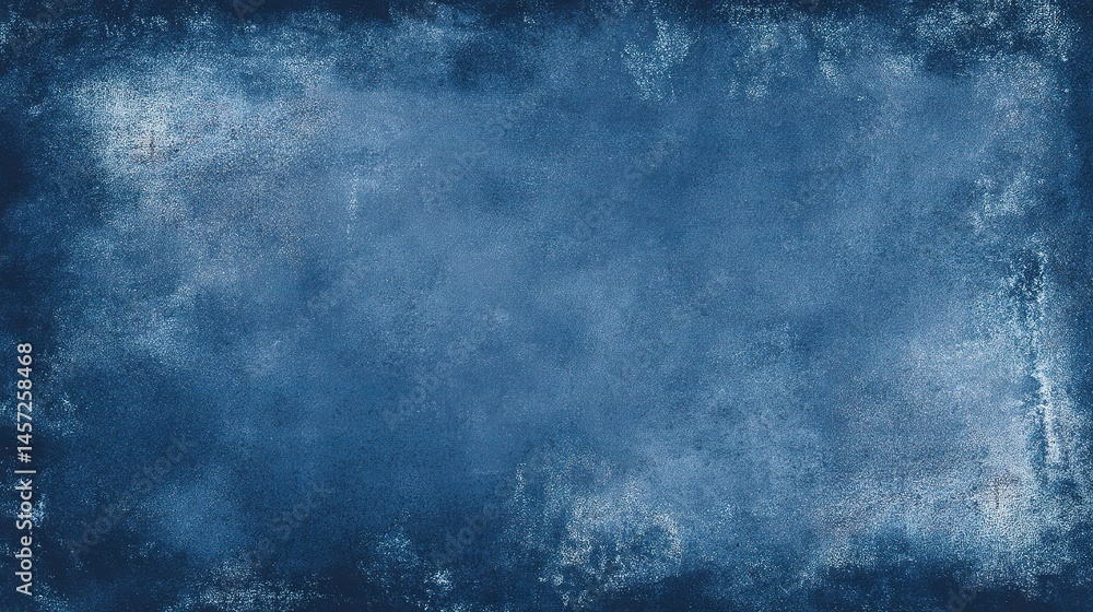 Obraz premium Deep Navy Blue Grungy Background Texture with Faded Appearance