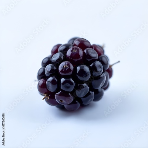 Blackberry on white background on isolated.