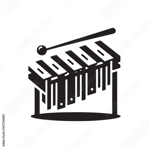 Melodic Precision: A Delicate Collection of Glockenspiel Vector Silhouettes Highlighting the Elegant Design, Clear Tones, and Musical Charm of This Unique Percussion Instrument.
