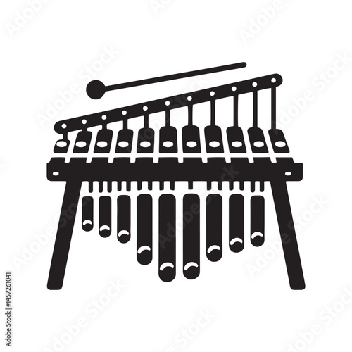 Melodic Precision: A Delicate Collection of Glockenspiel Vector Silhouettes Highlighting the Elegant Design, Clear Tones, and Musical Charm of This Unique Percussion Instrument.
