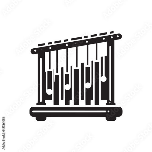 Melodic Precision: A Delicate Collection of Glockenspiel Vector Silhouettes Highlighting the Elegant Design, Clear Tones, and Musical Charm of This Unique Percussion Instrument.

