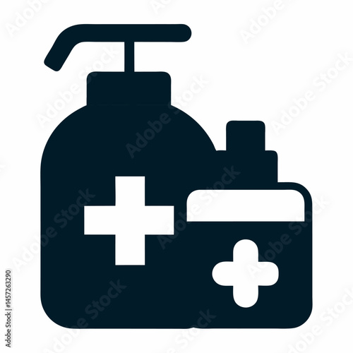 medical first aid kit isolated icon on white background