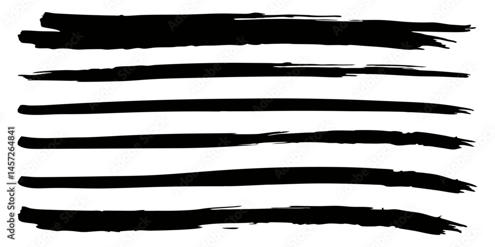 custom made wallpaper toronto digitalSet of Black Brush Stroke Lines Vector for Abstract and Artistic Design