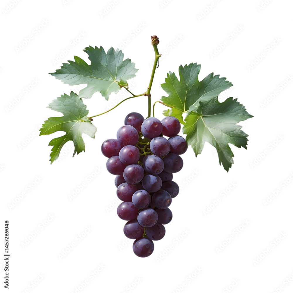 Fototapeta premium Grapes image with transparent background