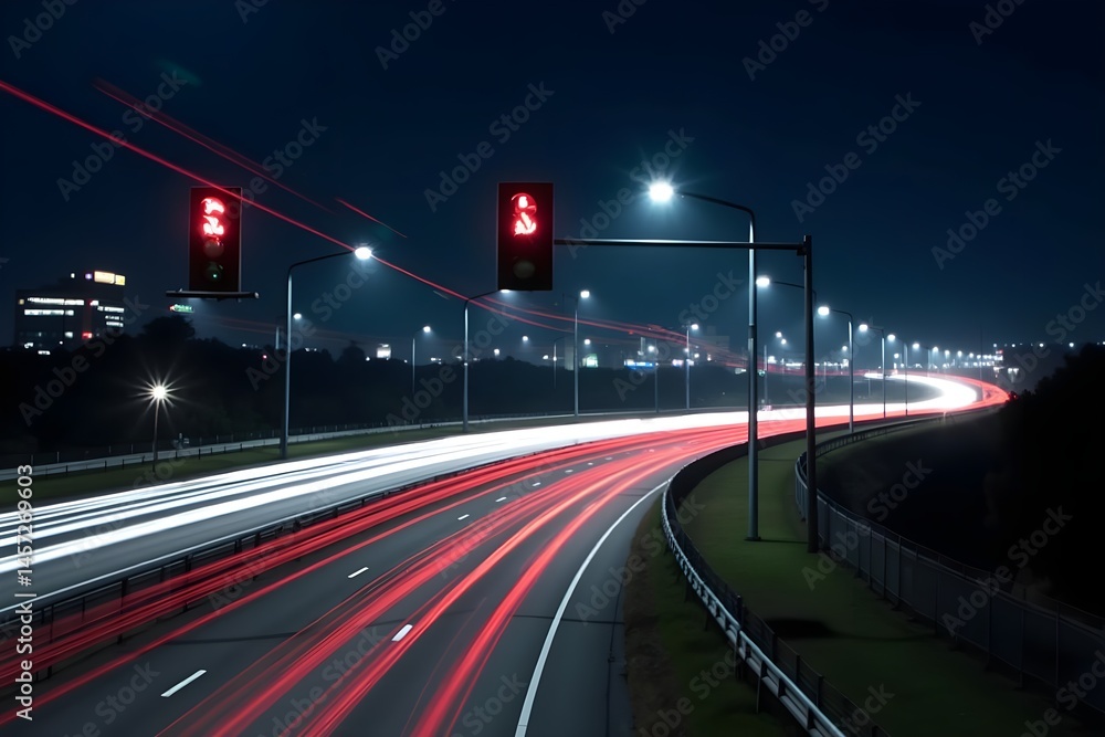 Dynamic High-Speed Motion Blur of Traffic Lights on a Curved Highway Dynamic High-Speed Motion Blur of Traffic Lights on a Curved Highway