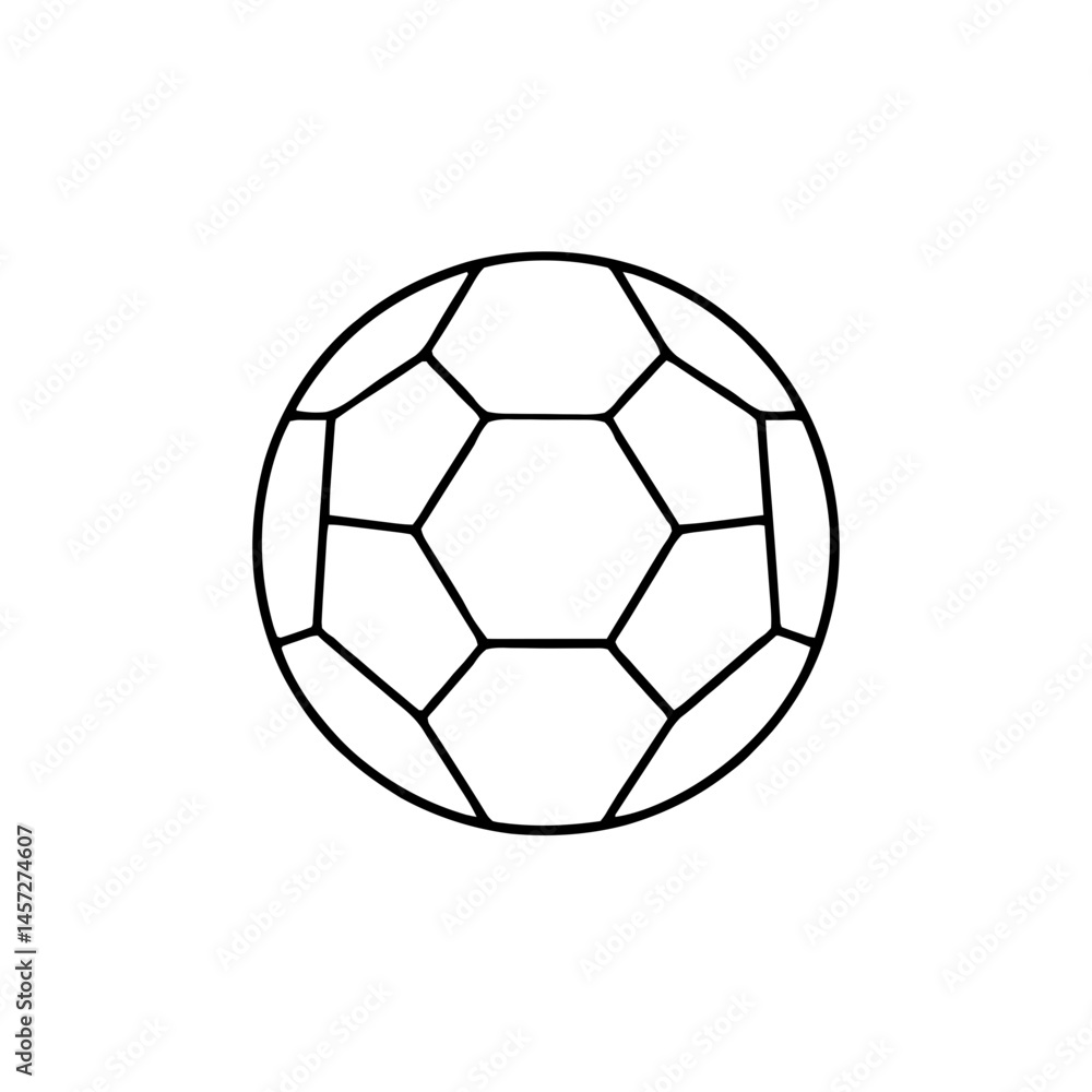 Fototapeta premium Classic Soccer Ball Icon