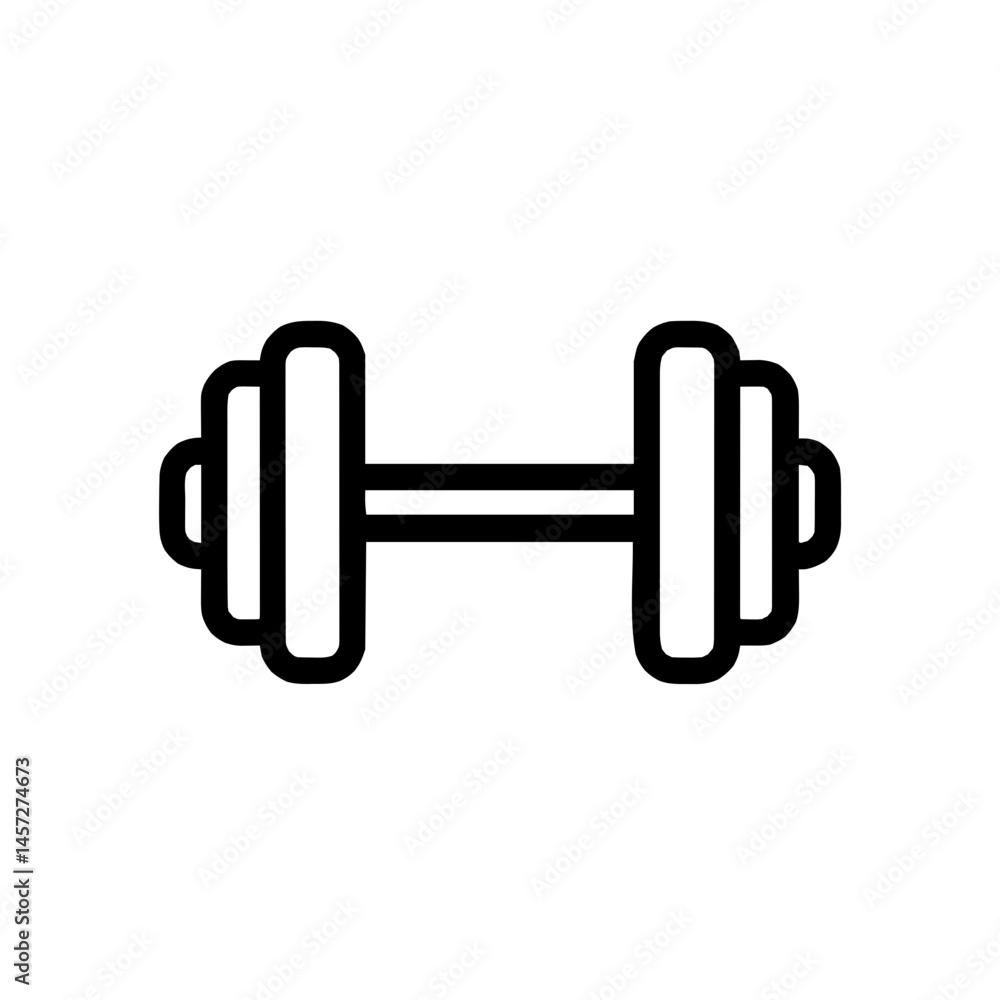 Dumbbell Icon for Fitness Training Dumbbell Icon for Fitness Training
