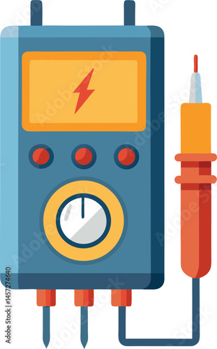voltage tester vector clipart