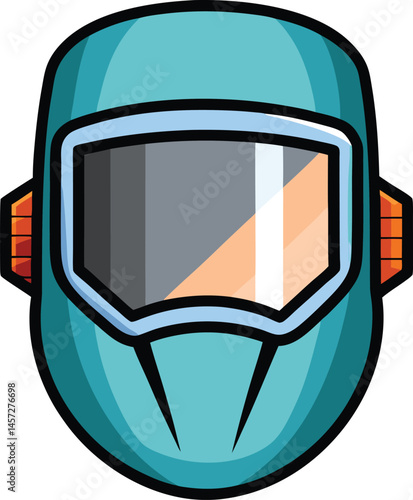 welding helmet vector clipart