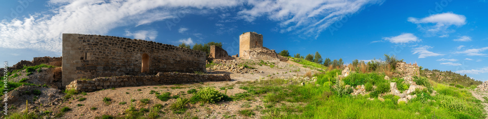 Old castle in the hill, in Jérica, Comunidad Valenciana (Spain). Old castle in the hill, in Jérica, Comunidad Valenciana (Spain).