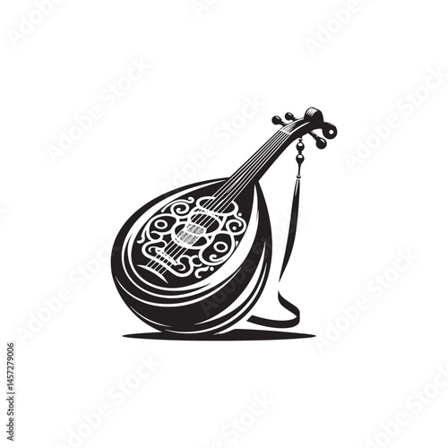 Timeless Melody: A Beautiful Collection of Oud Vector Silhouettes Highlighting the Elegant Shape, Rich Sound, and Cultural Significance of This Traditional Middle Eastern String Instrument.
