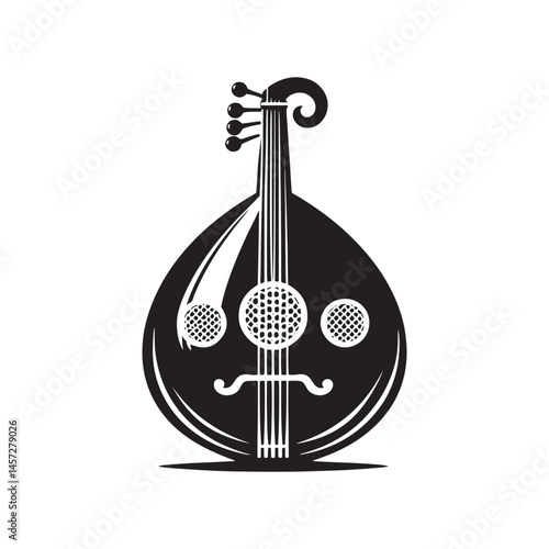 Timeless Melody: A Beautiful Collection of Oud Vector Silhouettes Highlighting the Elegant Shape, Rich Sound, and Cultural Significance of This Traditional Middle Eastern String Instrument.
