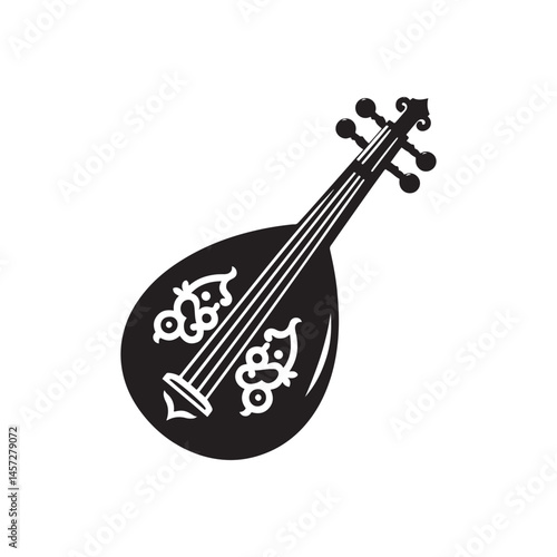 Timeless Melody: A Beautiful Collection of Oud Vector Silhouettes Highlighting the Elegant Shape, Rich Sound, and Cultural Significance of This Traditional Middle Eastern String Instrument.
