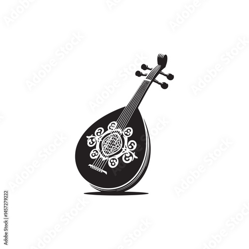 Timeless Melody: A Beautiful Collection of Oud Vector Silhouettes Highlighting the Elegant Shape, Rich Sound, and Cultural Significance of This Traditional Middle Eastern String Instrument.
