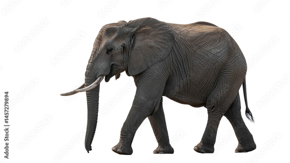 Obraz premium Elephant isolated on transparent background