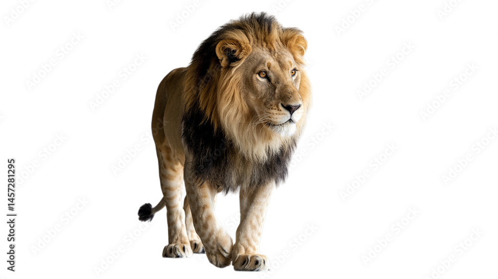Obraz premium Lion isolated on transparent background