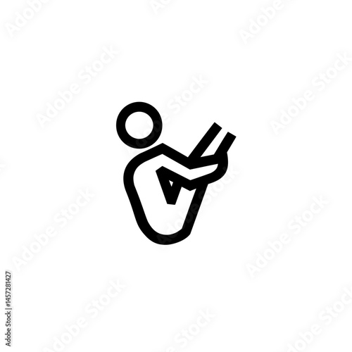 trampoline gymnastics sport icon vector