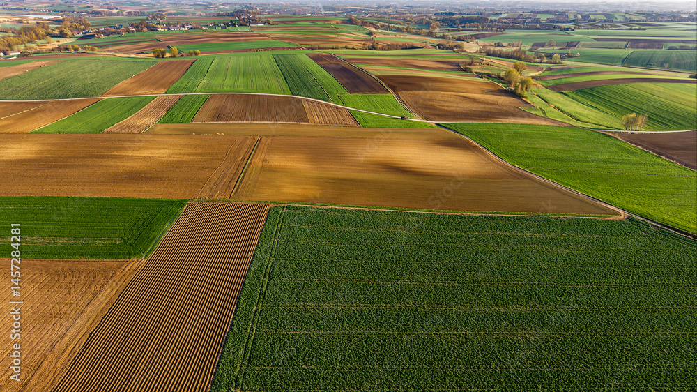 Naklejka premium Ponidzie województwo świętokrzyskie i jej malownicze pola
