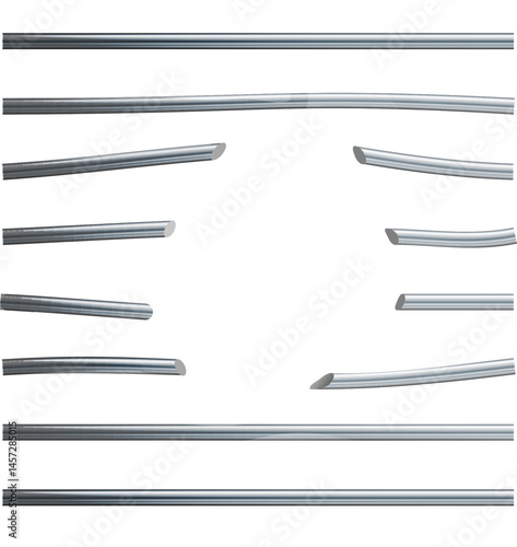 prison metal bars. Iron jail cage. Prison fence jail. Template design for criminal or sentence. Vector