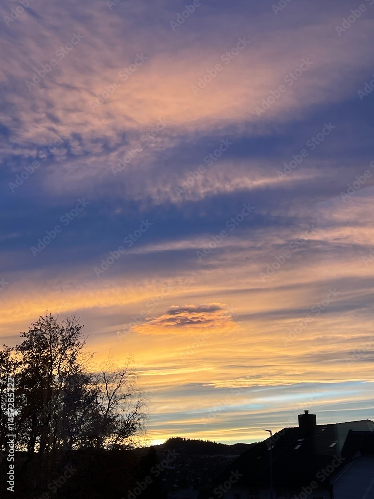 Fototapeta premium sunset in the sky