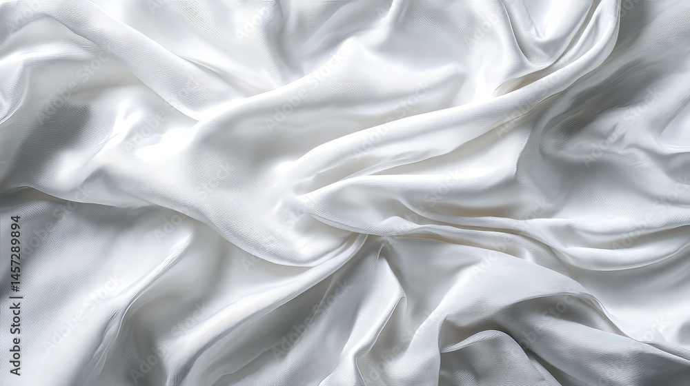 White fabric background showing smooth elegant textile texture White fabric background showing smooth elegant textile texture