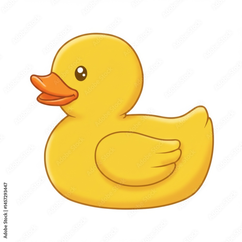 Yellow Rubber Duck Illustration Yellow Rubber Duck Illustration