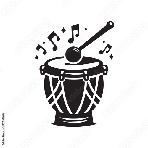Percussive Pulse: A Bold Collection of Tom-Tom Vector Silhouettes Showcasing the Unique Shape, Deep Sound, and Dynamic Rhythm of This Popular Drum in Modern Music.

