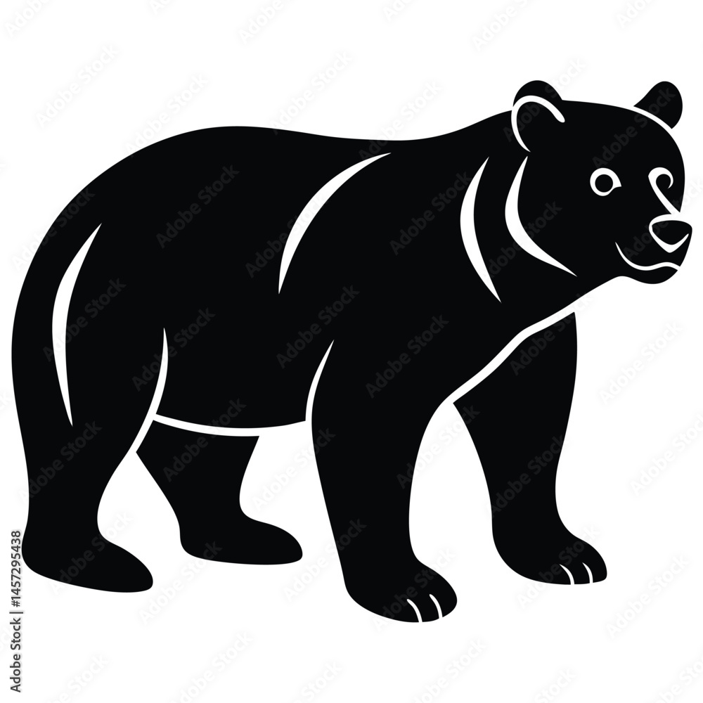 Fototapeta premium bear vector illustration