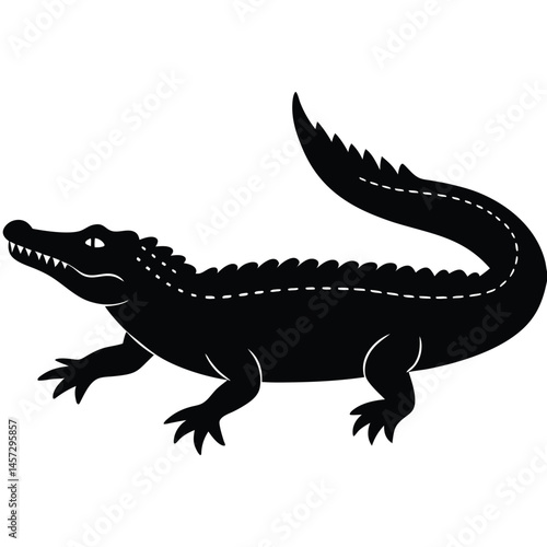 crocodile isolated on white background